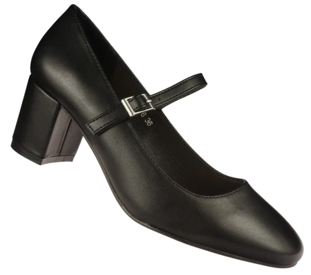 Eleganckie czarne półbuty damskie Sergio Leone DPB176CZPU