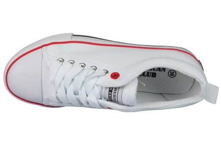 Tenisówki młodzieżowe American Club DLH-15WH białe