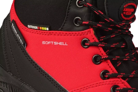 Młodzieżowe buty zimowe trekkingowe American Club DWT232/24RE czerwone