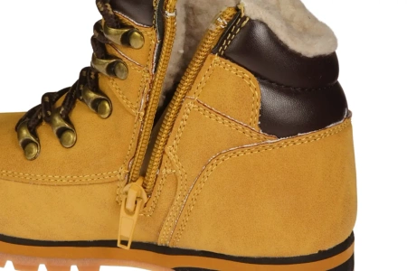 Zimowe buty dziecięce American Club trapery dziecięce BK152619CA camelowe