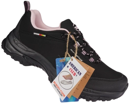 Damskie buty trekkingowe American Club buty softshell DWT245 czarne