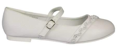 Półbuty dziewczęce komunijne American Club CKOM-45WH