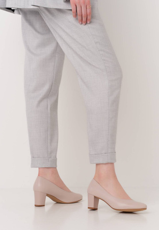 Półbuty damskie Sergio Leone DPB177JSZPU cieliste