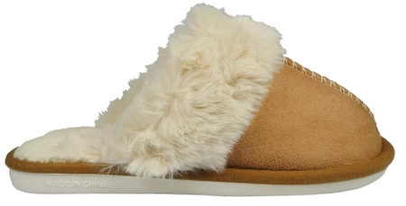 Damskie pantofle tekstylne firmy BONA DK-3-G10BE beżowe