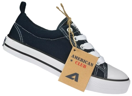 Tenisówki dziecięce American Club LH104/24 granatowe