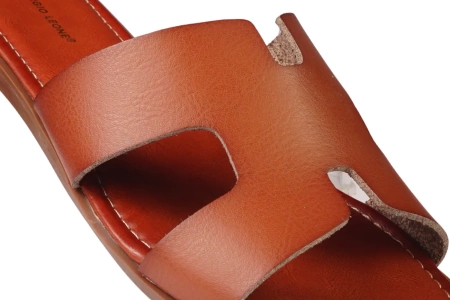 Eleganckie klapki damskie Sergio Leone DSK091HBE brązowe