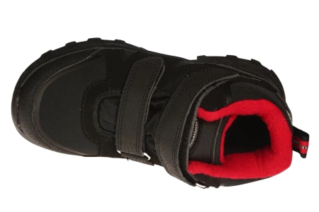 Dziecięce buty zimowe American Club BSN32BLRE czarno-czerwone