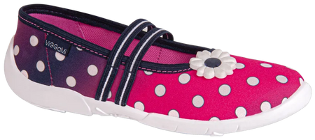 Tenisówki dziecięce Viggami Nikola kapcie dziewczęce wsuwane różowe