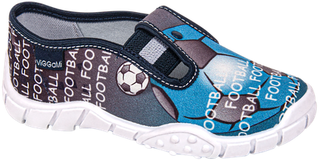 Tenisówki dziecięce Viggami RADEK niebieskie kacie chłopięce wsuwane