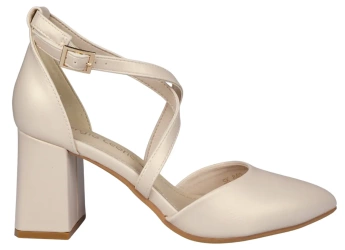 Eleganckie sandały damskie Sergio Leone w kolorze beżowym DSK840BEPE