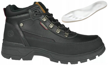 Zimowe buty męskie American Club MRH140/24BL czarne