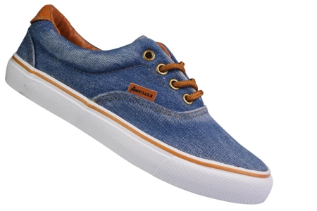 Tenisówki dziecięce American Club CLH18-NJ04-4DKJE jeansowe