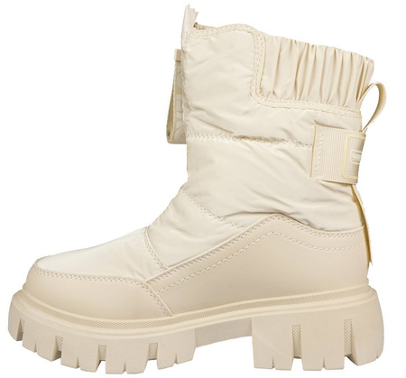 Buty zimowe damskie Prety D5708-4BE beżowe