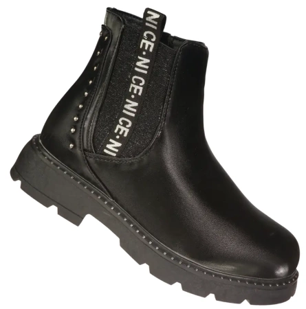 Dziecięce buty przejściowe American Club CXD64BL czarne