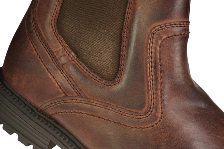 Eleganckie męskie skórzane buty zimowe American Club MCY131CO brązowe