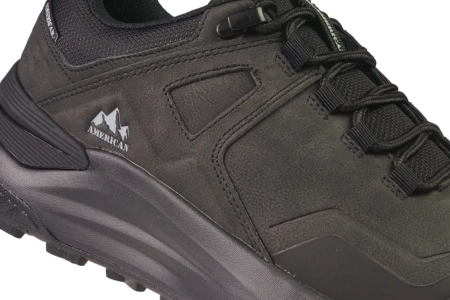 Męskie sportowe buty trekkingowe w kolorze czarnym MRH-167BL