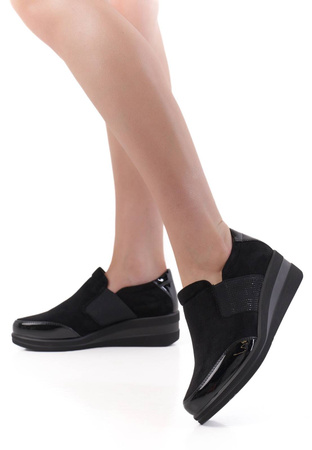 Półbuty damskie Sergio Leone DPB225CZMI czarne