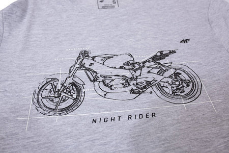 Koszulka męska 4F bawełna 100% H4Z20 TSM012-27M