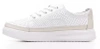Skórzane buty sportowe damskie Sergio Leone DSP020BIBE białe