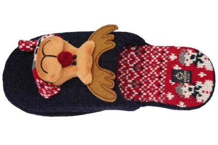 Damskie pantofle tekstylne American Club DSL-11NA