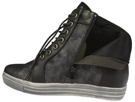 Buty przejściowe damskie Sergio Leone D33191CZ czarne