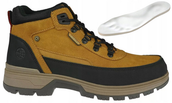 Zimowe buty męskie American Club MRH140/24HO brązowe