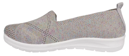 Damskie buty sportowe Skotnicki szare półbuty damskie DT-3-0591GY