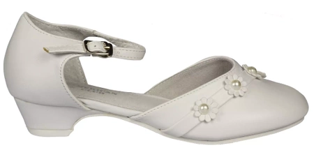Półbuty dziewczęce komunijne American Club CKOM-61WH