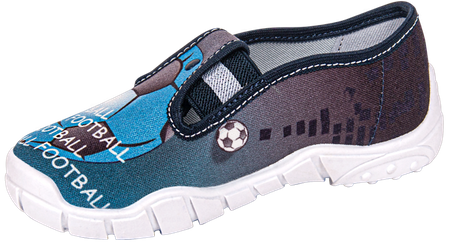 Tenisówki dziecięce Viggami RADEK niebieskie kacie chłopięce wsuwane