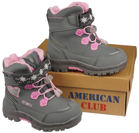 Dziecięce zimowe buty American Club HL-38GYPI