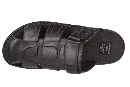 Męskie klapki skórzane American Club MCY-82BL