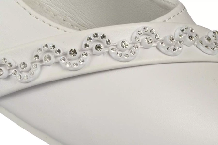 Półbuty dziewczęce komunijne American Club CKOM-45WH