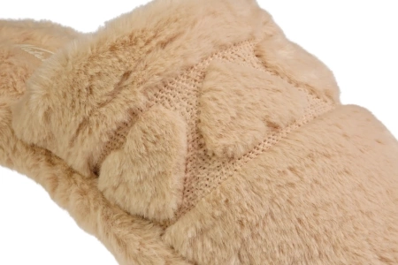 Damskie pantofle zimowe Meteor DV269 w kolorze beżowym