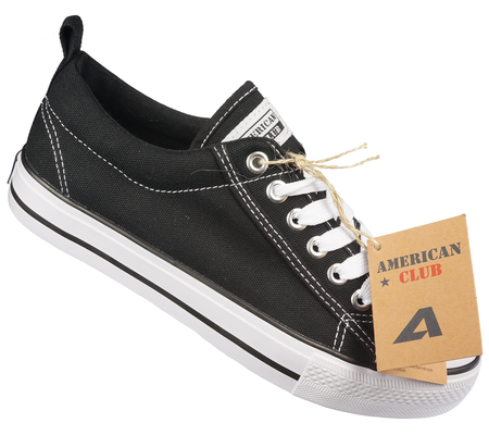 Tenisówki młodzieżowe American Club DLH-09BL