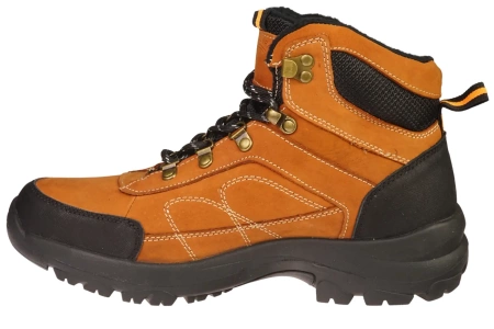 Zimowe skórzane buty męskie American Club MCY58BR brązwe