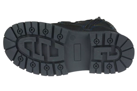 Zimowe buty dziecięce American Club trapery dziecięce BXD103/23NA granatowe