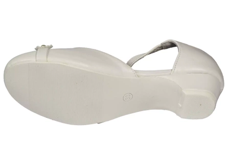 Półbuty dziewczęce komunijne American Club CKOM-61WH