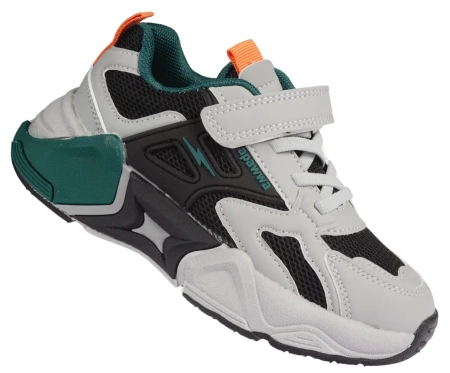 Dziecięce sneakresy dziecięce buty sportowe Apawwa BG1836PGY szare