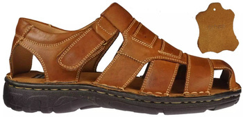 Sandały męskie American Club MCY-80BR brązowe