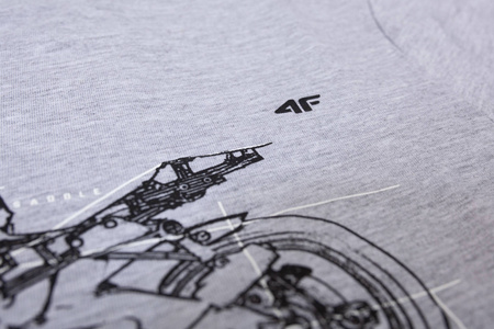 Koszulka męska 4F bawełna 100% H4Z20 TSM012-27M