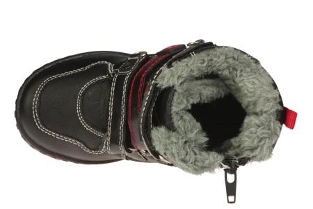 Dziecięce zimowe buty American Club B-86831BL czarne