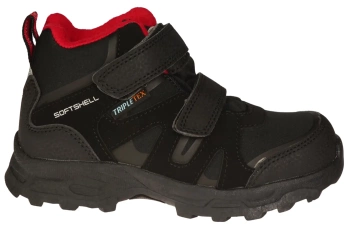 Dziecięce buty zimowe American Club BSN32BLRE czarno-czerwone