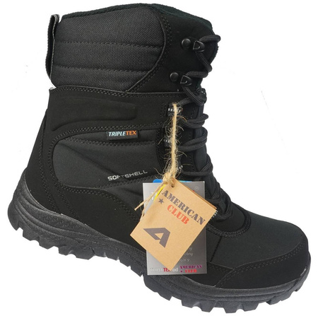 Zimowe buty męskie American Club SN-37BL