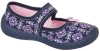 Tenisówki dziecięce Viggami Beata Druk B kapcie dziewczęce na rzep