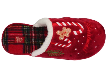 Damskie pantofle tekstylne American Club DSL-12RE