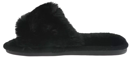 Damskie pantofle tekstylne firmy Lano DK-3-G10BL czarne