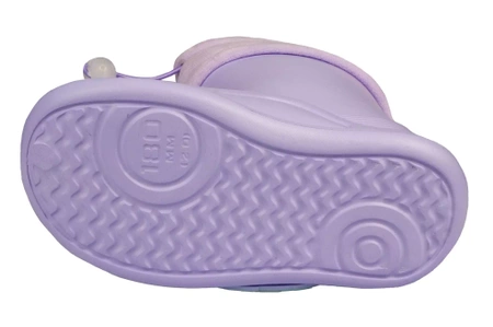 Kalosze dziecięce, piankowe kalosze dziecięce Apawwa BJ385PU fioletowe