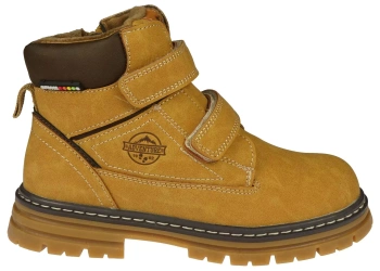 Zimowe buty dziecięce American Club trapery dziecięce CXD99/23CA brązowe