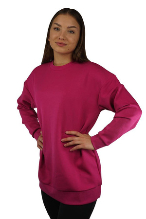 Bluza damska oversize 4F fuksja H4L21 BLD010 55S