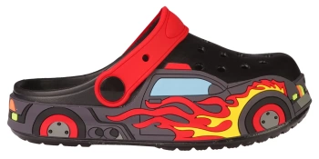 Dziecięce klapki basenowe American Club CNH185BL czarno czerwone